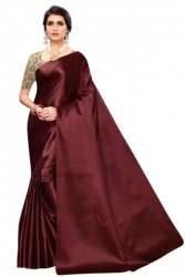 Buy Sidhidata Brand Plain Saree At Wholesale Price