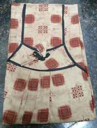 Cream Color Cotton Printed Nighty 