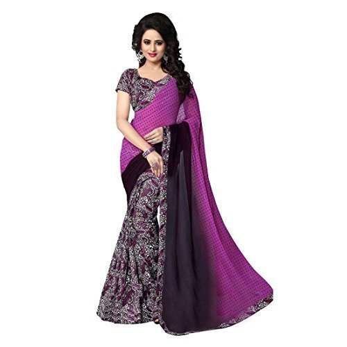 Half Printed Designer Party wear Sarees  by Now and Wow