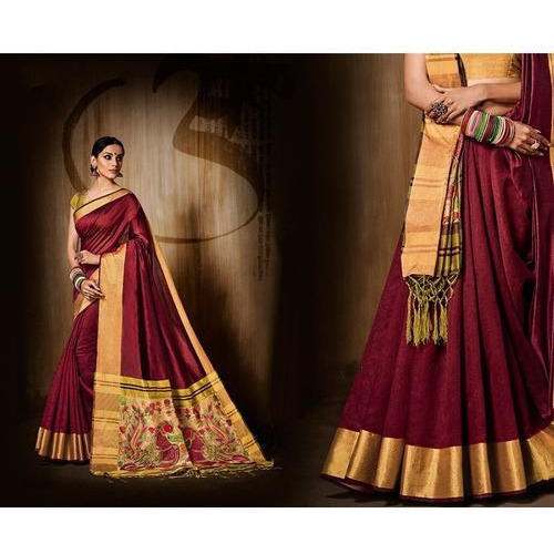 Pallu Print Designer Sarees  by Now and Wow