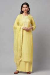 Ladies Casual Cotton Palazzo Suit
