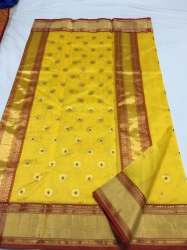 Fancy Chanderi Handloom Saree