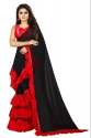 Georgette Ruffle Designer Sarees thumb 2