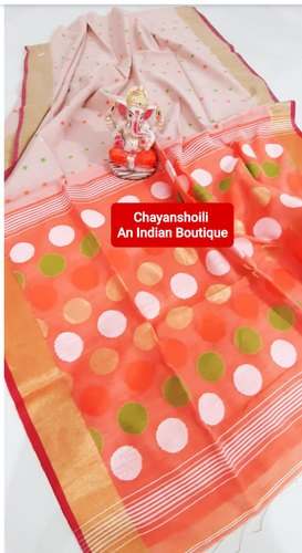 Indian Handloom Cotton Silk Saree for Ladies 