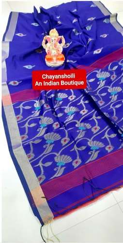 Occasional Wear Jamdani Silk Cotton Saree by Chayanshoili An Indian Boutique
