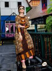 Long Gown Style Rayon Kurti for Ladies