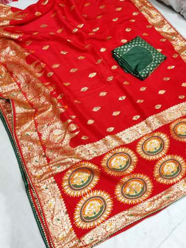 Exclusive Dola Russian Silk Jari Saree For Women