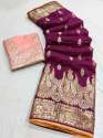 Exclusive Dola Russian Silk Jari Saree For Women thumb 4