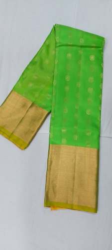 Golden Zari Handloom Kanchi Pattu saree 