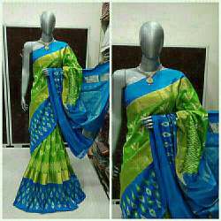 Ikkat Cotton Pochampally Pattu Saree