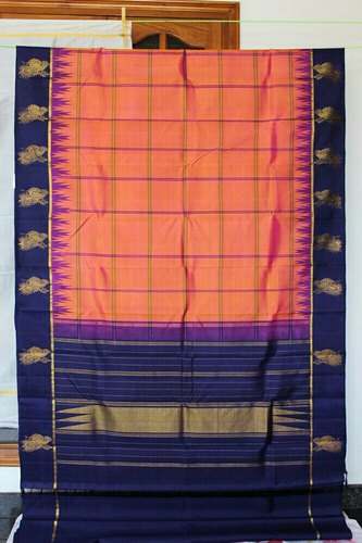 Pure Handloom Kanchi Pattu Silk Saree  by Ananya Saree House