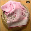 100count Embroidered Linen Saree thumb 1