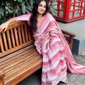 Beautiful Linen By Linen Saree thumb 4