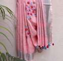 candy-pink-floss-linen-embroidered-saree