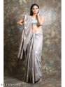 Checks Design Semi Silk Saree by Goodwill of Linen thumb 7