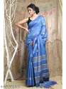 Checks Design Semi Silk Saree by Goodwill of Linen thumb 8