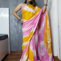 cotton linen sibori saree thumb 3