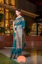 Tussar ghicha screenprint Silk Saree
