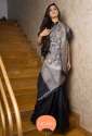 Tussar ghicha screenprint Silk Saree thumb 13