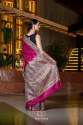 Tussar ghicha screenprint Silk Saree thumb 14