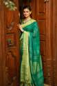 Elegant Green Linen By Linen Saree  thumb 1