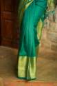 Elegant Green Linen By Linen Saree  thumb 2