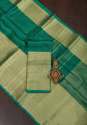 Elegant Green Linen By Linen Saree  thumb 6