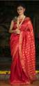Elegant Handloom Linen Silk Saree thumb 10