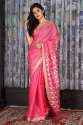 Elegant Handloom Linen Silk Saree thumb 11