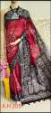Elegant Linen By Linen Block Print Saree thumb 3