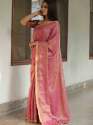 Fancy Collection Tissue Linen Mirror Work Saree thumb 4