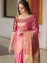 Fancy Collection Tissue Linen Mirror Work Saree thumb 5
