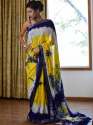 Fancy Cotton Slub Sibori Dyed Saree thumb 5