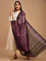 Fancy Tussar ghichha silk dupatta  thumb 1