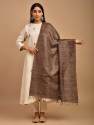 Fancy Tussar ghichha silk dupatta  thumb 5