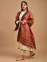 Fancy Tussar ghichha silk dupatta  thumb 9