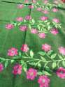 Green Embroidered Linen by Linen Saree thumb 5
