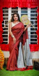 Kota Satpal saree with  selver Zari weaving 