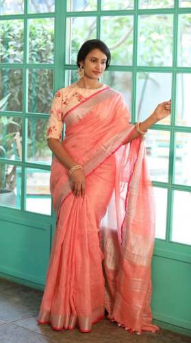 Latest Arrival of Linen By Linen Saree