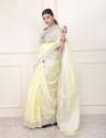 multi color cotton printed Linen saree  thumb 16