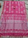 New Collection Cotton Linen Batik Print Saree thumb 1