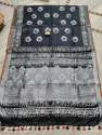 New Collection Cotton Linen Batik Print Saree thumb 13