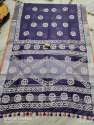 New Collection Cotton Linen Batik Print Saree thumb 5