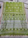 New Collection Cotton Linen Batik Print Saree thumb 9