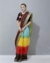 New Collection Plain Linen Tie Dye Saree For Women