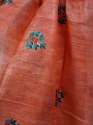 New Collection Tussar Ghicha Silk Embroidery Work Saree For Women thumb 4