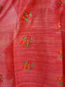 New Collection Tussar Ghichha Embroidery Work Saree thumb 1