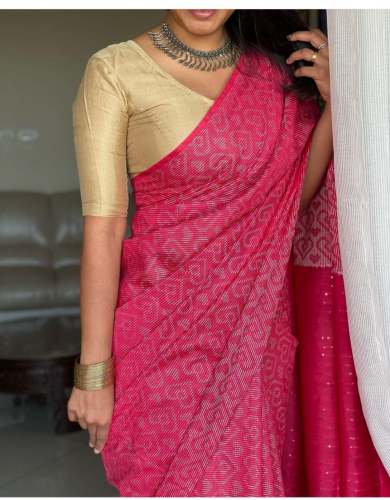 New Trendy Collection Dhupion Silk Thread With Dual Dye Saree by the goodwill of linen