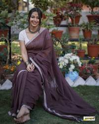 Plain Cotton By Cotton Saree At Wholesale Rate 