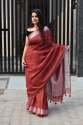 Plain Weaving Linen by Linen Saree thumb 7